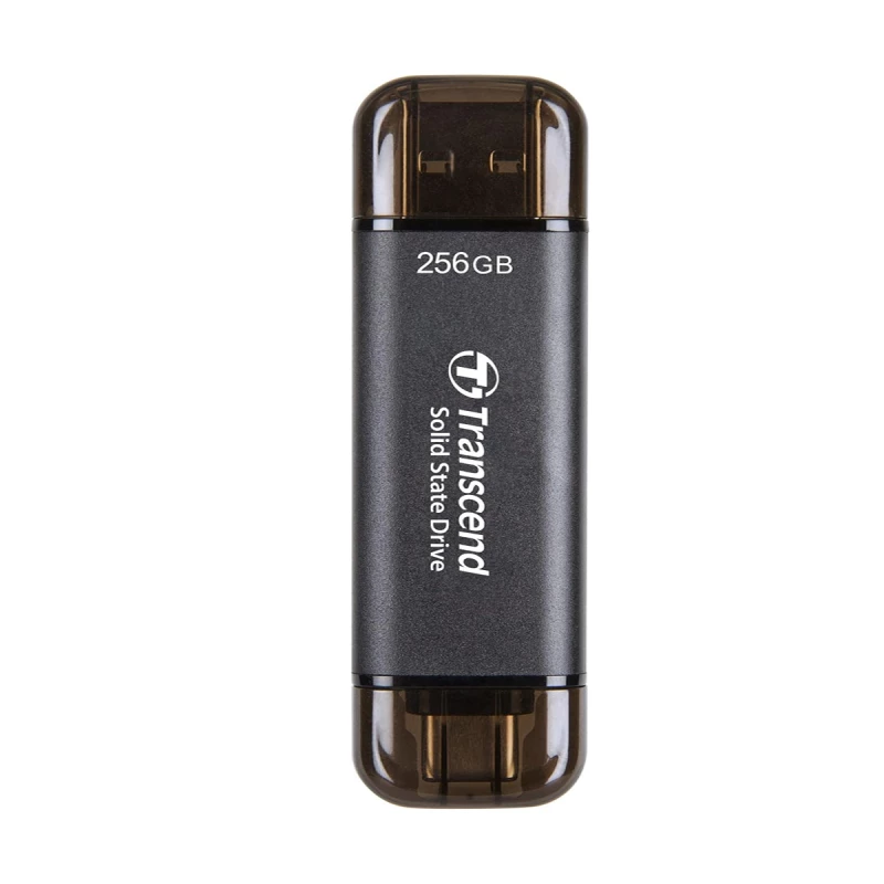 Жёсткий диск внешний TRANSCEND .512TB Portable SSD ESD310C Black, USB-A/C 3.2 (71.3x20x7.8 mm, 11g, R/W:1050/950 MB/s)