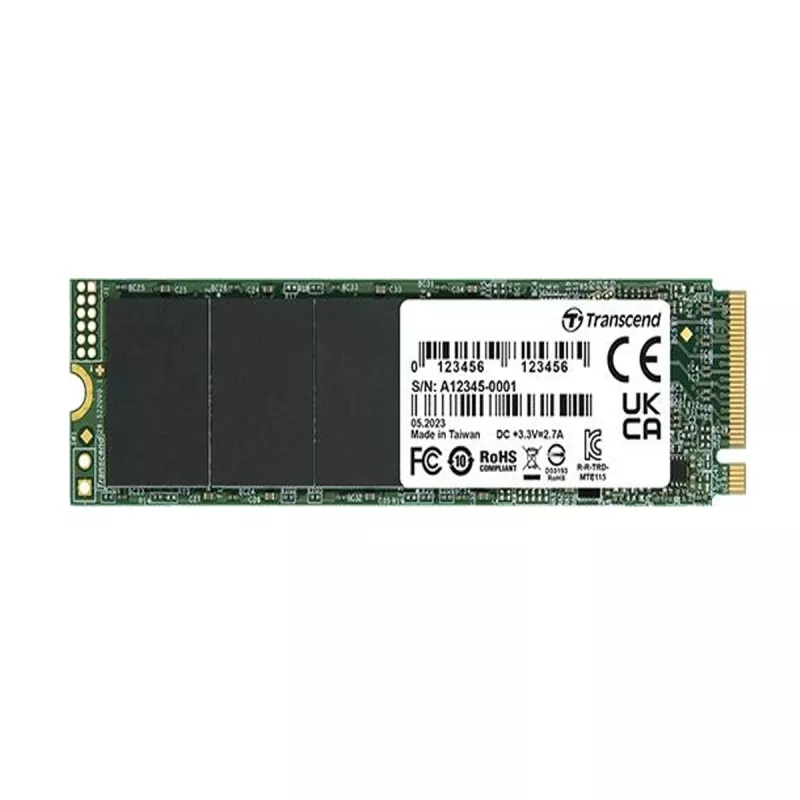SSD TRANSCEND .M.2 NVME SSD 2.0TB 115S [PCIE 3.0 X4, R/W:3200/1900MB/S, 200/250K IOPS, 800TBW, 3DTLC]