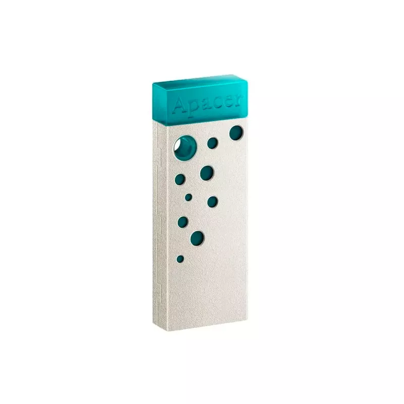 USB flash drive APACER 32GB USB2.0 FLASH DRIVE  "AH11J", TURQUOISE-GREEN, SUPER-MINI, METAL, CAPLESS (AP32GAH11JG-1)