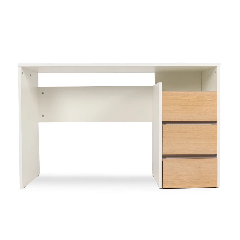 Masa de birou ANDRA ETERNA, Alb, Stejar sorano deschis, 120x55x75 cm