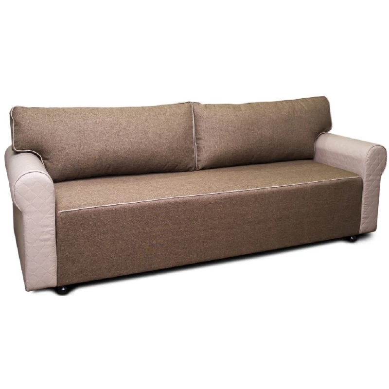 Canapea Mobilier
 "VICTORIA CLASIC" LUX 03+HAITI 03 PIK 1, Maro, Pudra, 240x101x76