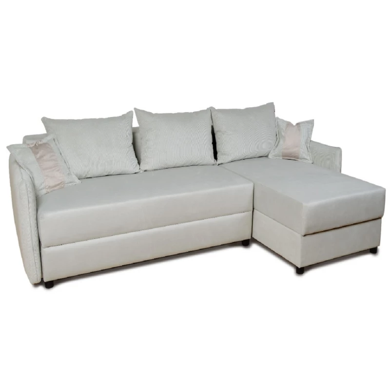 Canapea de colt Mobilier
 "VICTORIA-5" ONTARIO14+MANILA14, Gri deschis, 235x155x73