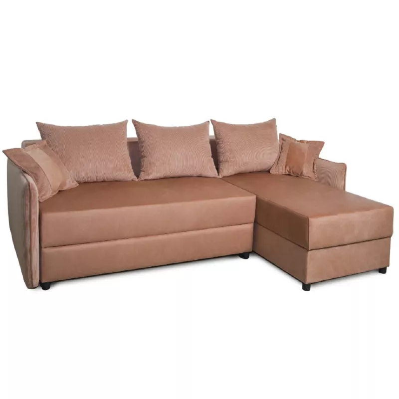 Угловой диван Mobilier
 "Victoria-5" Ontario30+Manila30, Розовый, 235x155x73