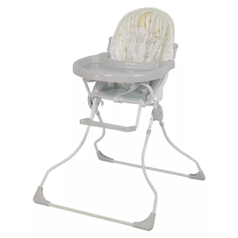 Scaun de masa Polini kids 152 IEPURASI, Plastic, Gri, Bej