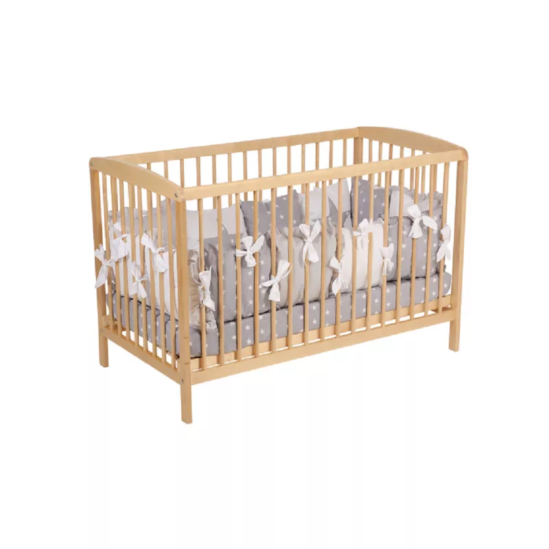 Кроватка Polini kids SIMPLE 101, натуральный, Дерево, 60x120