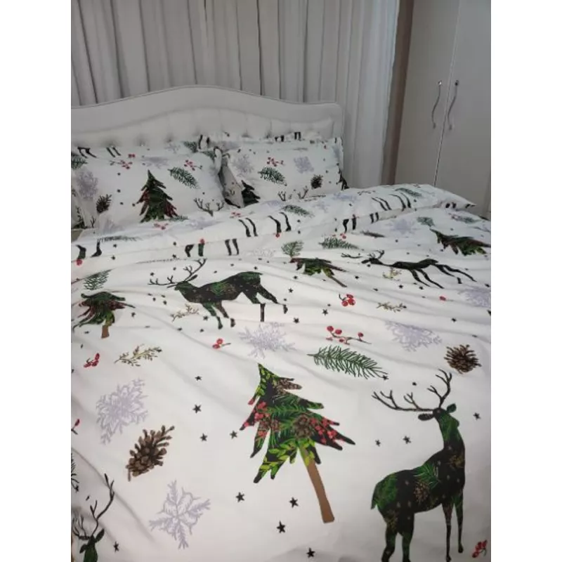 Lenjerie de pat LiLiMax

 NEW YEARS ОЛЕНИ 160/200/30, 2 persoane Euro, Ranforce, Alb