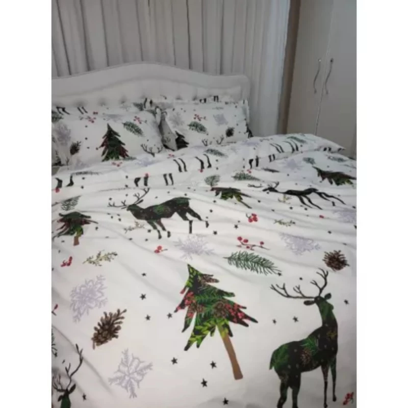 Постельное белье (комплект) LiLiMax

 New Years 160x200x30, Двуспальный Евро, Сатин, Капучино