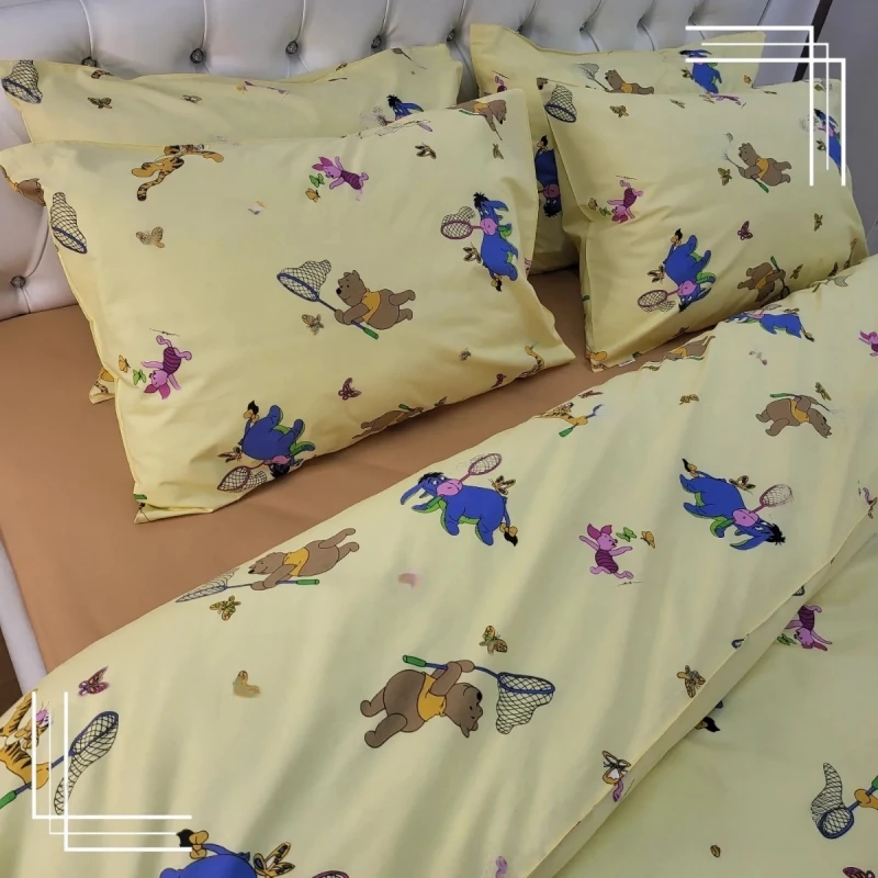 Постельное белье (комплект) LiLiMax

 Kids collection Vinnie 240x260, Двуспальный Евро, Ранфорс, Желтый