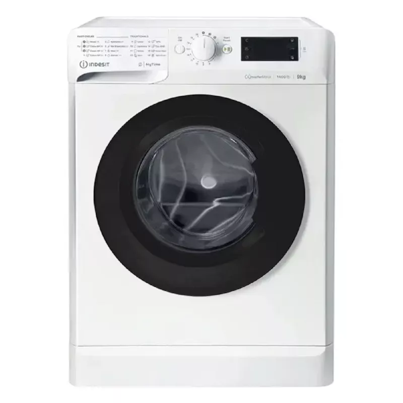Стиральная машина Indesit MTWE 91495 WK, Полноразмерная, 9 кг, Белый, Черный, B