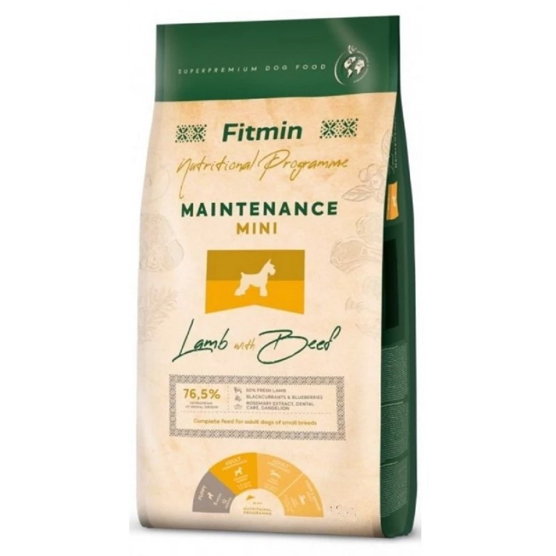 Hrana uscata Fitmin DOG MINI MAINTENANCE LAMB BEEF, 2.5 kg