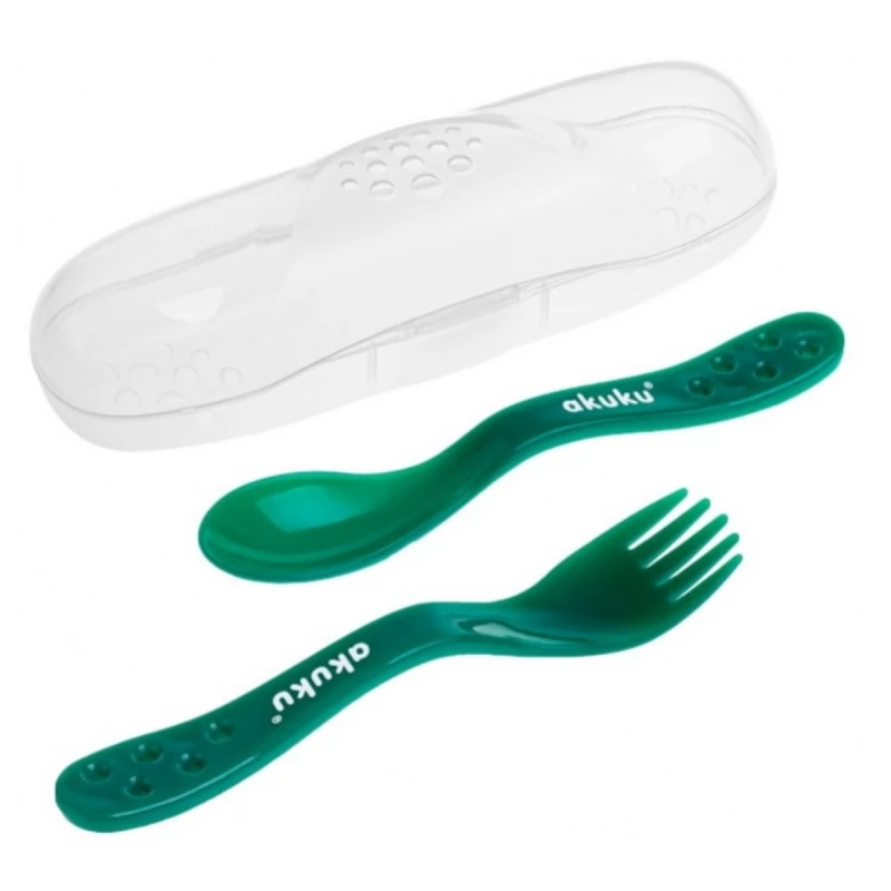 Set tacâmuri pentru copii Akuku A0074, Verde