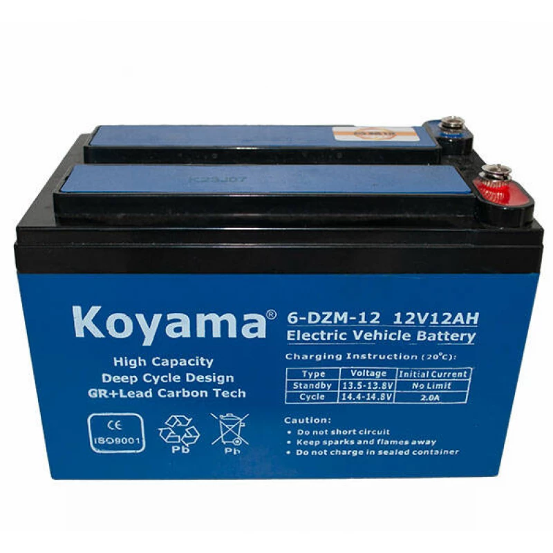 Аккумулятор авто KOYAMA moto 6-DZM-12, 12V