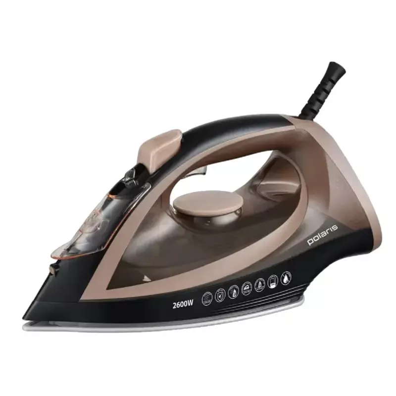 Fier de calcat POLARIS PIR 2605AK, 2600 W, 320 ml, Negru, Mocha
