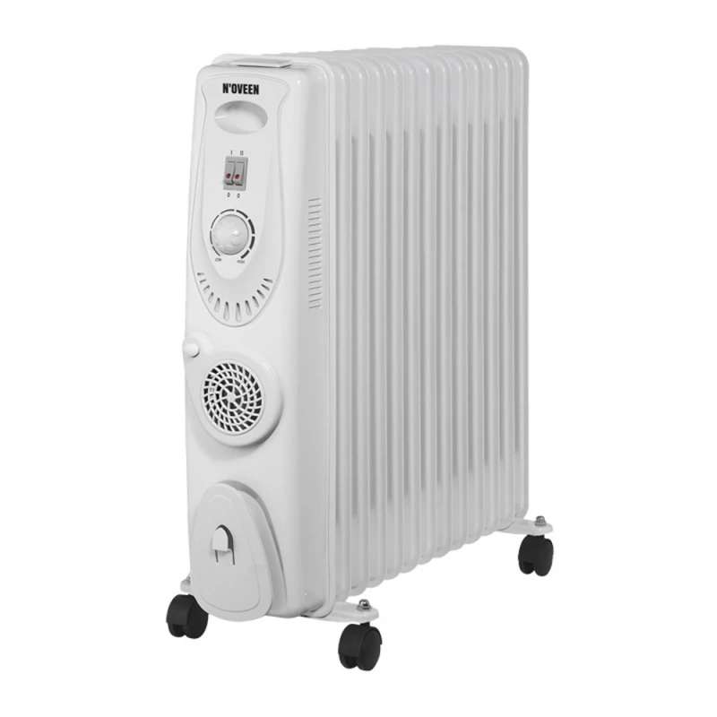 Radiator cu ulei Noveen OH1301 + TURBO FAN 400W, 2500 W, Alb