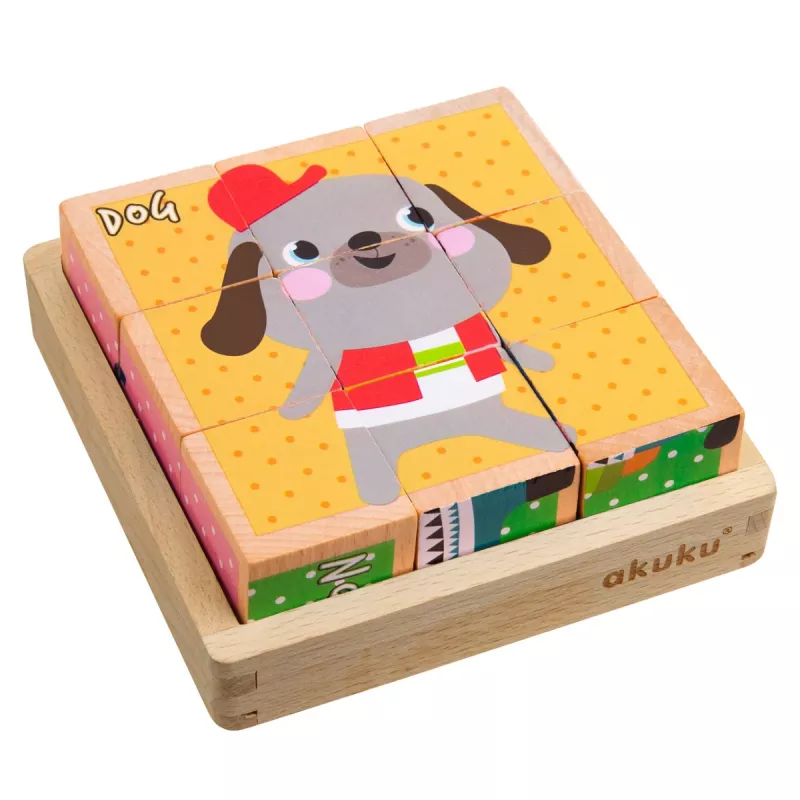 Пазлы Akuku Кубики A0612