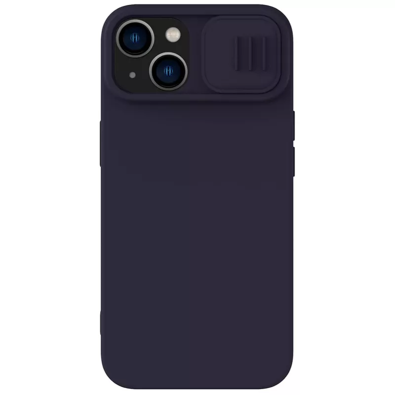 Husa Nillkin IPHONE 14 PLUS, CAMSHIELD SILKY SILICONE CASE, DARK PURPLE