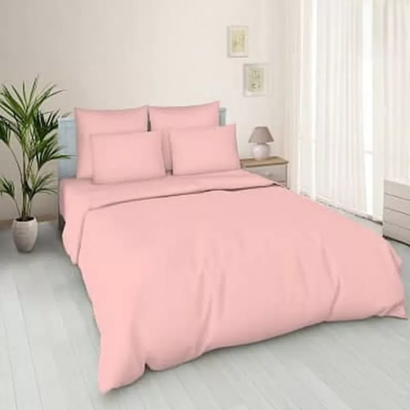 Lenjerie de pat Cottony AMELIA, 1 persoana, Poplin, Roz