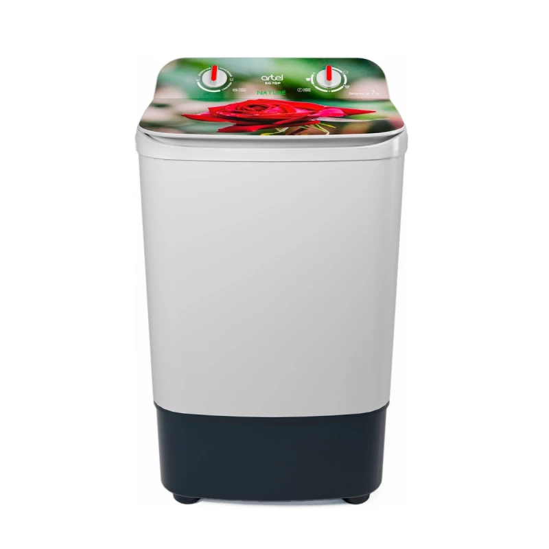 Masina de spalat rufe semiautomata ARTEL SG 70 P rose, 3 programe, Alb, A