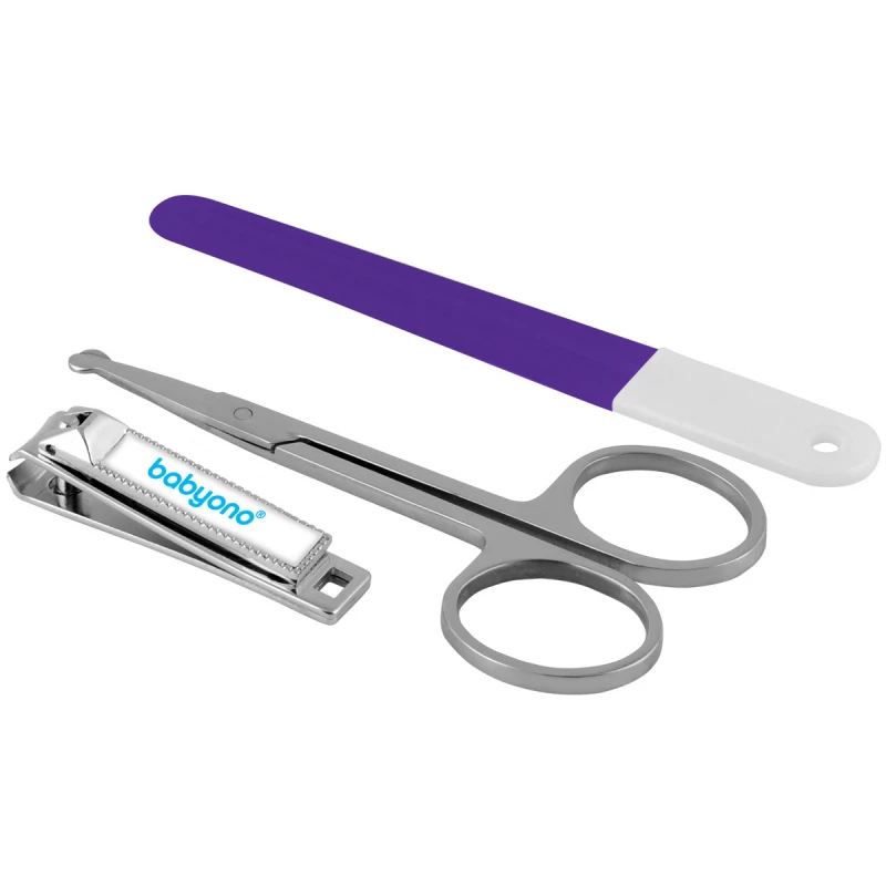 Foarfeca BabyOno 0068 SET PENTRU UNGHII: PILA, CLESTE, FOARFECE