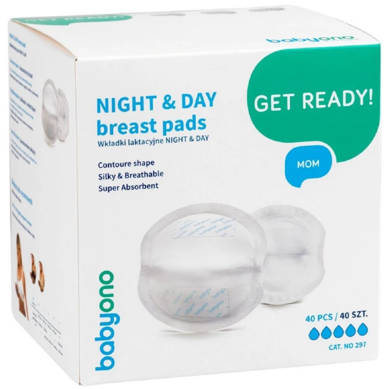 Igiena si ingrijirea BabyOno 0297 INSTALARE IN SUTIEN NIGHTANDDAY (40 BUC.)