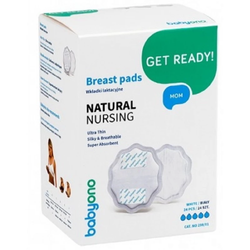 Igiena si ingrijirea BabyOno 0298.01 INSTALARE IN SUTIEN ALB (24 BUC.)