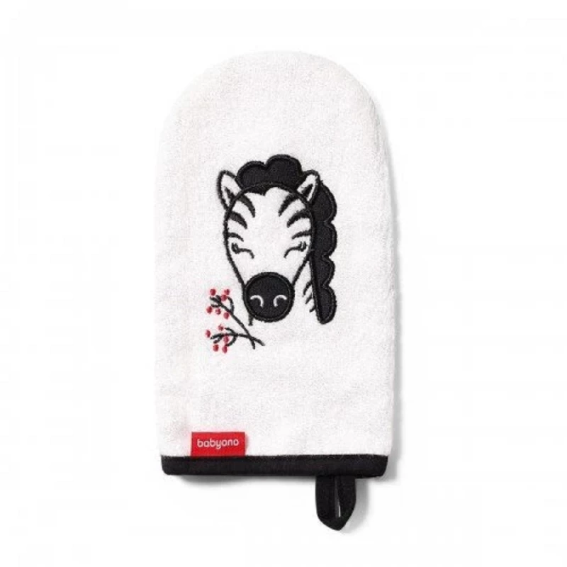 Burete de baie pentru copii BabyOno 0347/04 MANUSA PENTRU BAIE BAMBUS ALB