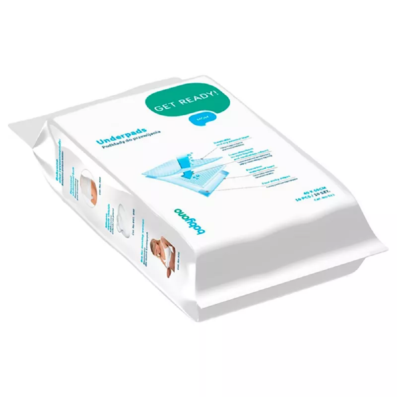 Простынь BabyOno 0513 гигиенические 60*40 см. (10 шт.), Белый