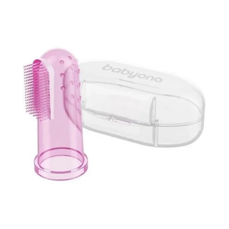 Periuta de masaj pentru gingii si primii dinti BabyOno 0723/03 ROZ
