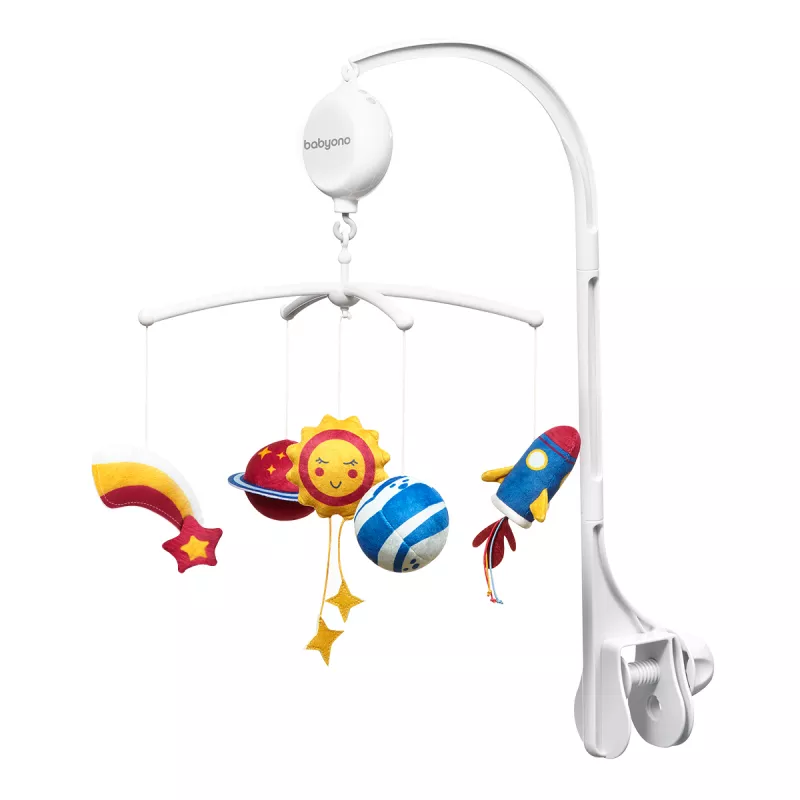 Carusel pentru patut BabyOno 0794 CU BLOC ELECTRONIC MUZICAL COSMOS
