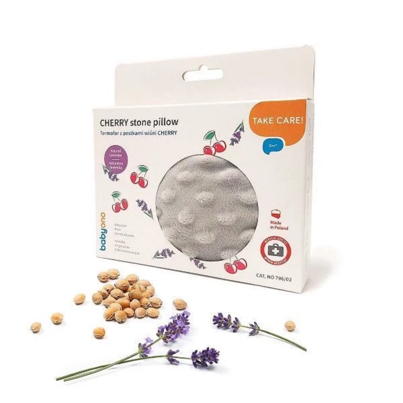 Termofor BabyOno 0796/02 DIN SEMINTE DE CIRESE GREY CHERRY