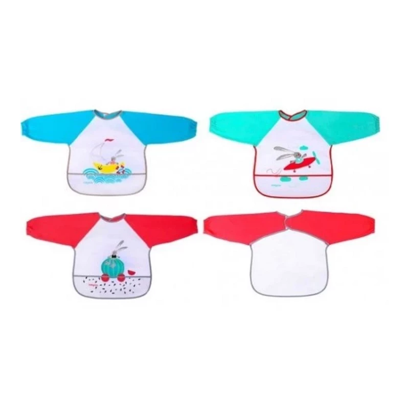 Baveta BabyOno 0837 PESTELCUTA CU MANECA LUNGA NEW