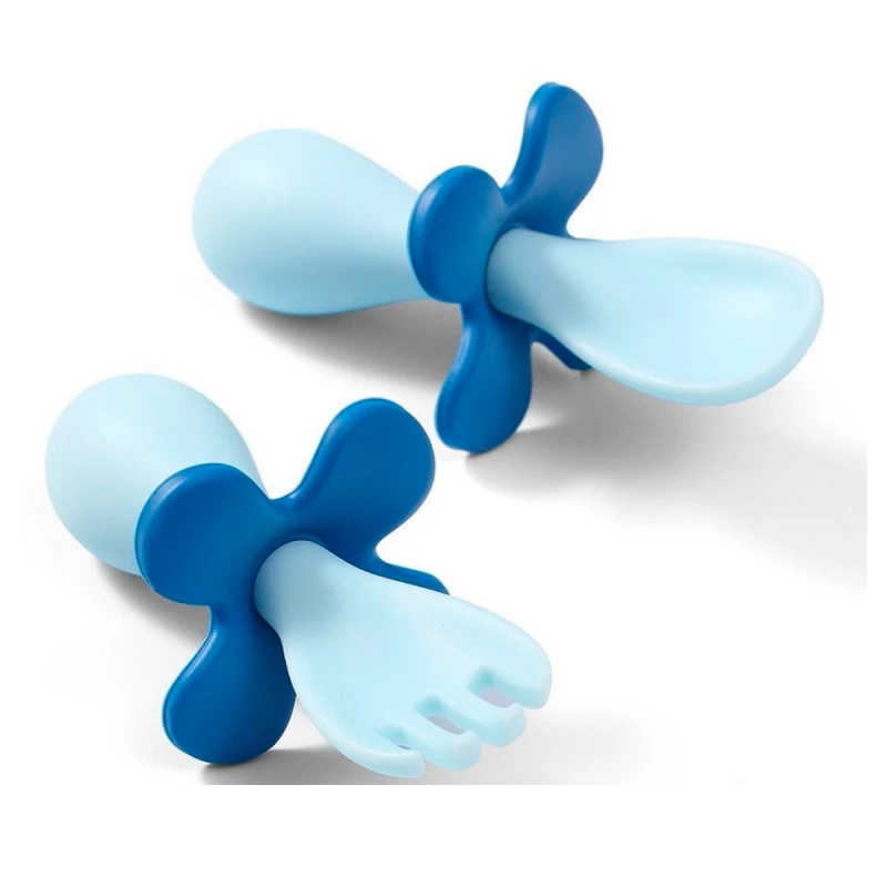 Set lingurita+furculita BabyOno 0969/03 LINGURA CU FURCULITA INTR-O CUTIE