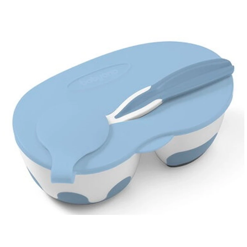 Farfurie BabyOno 1067.01 FARFURIE DUBLA CU LINGURA ALBASTRU
