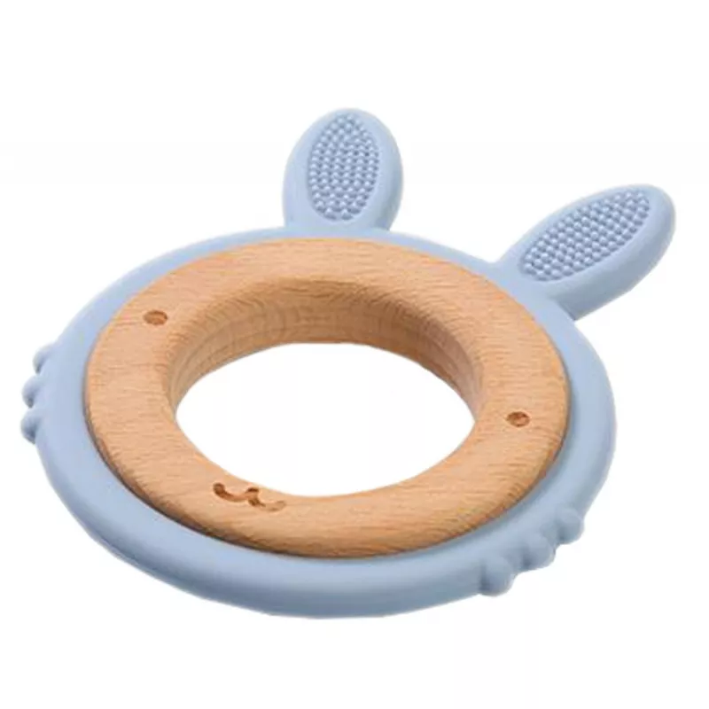 Игрушка-прорезыватель BabyOno 1076/03 силикон-дерево BUNNY