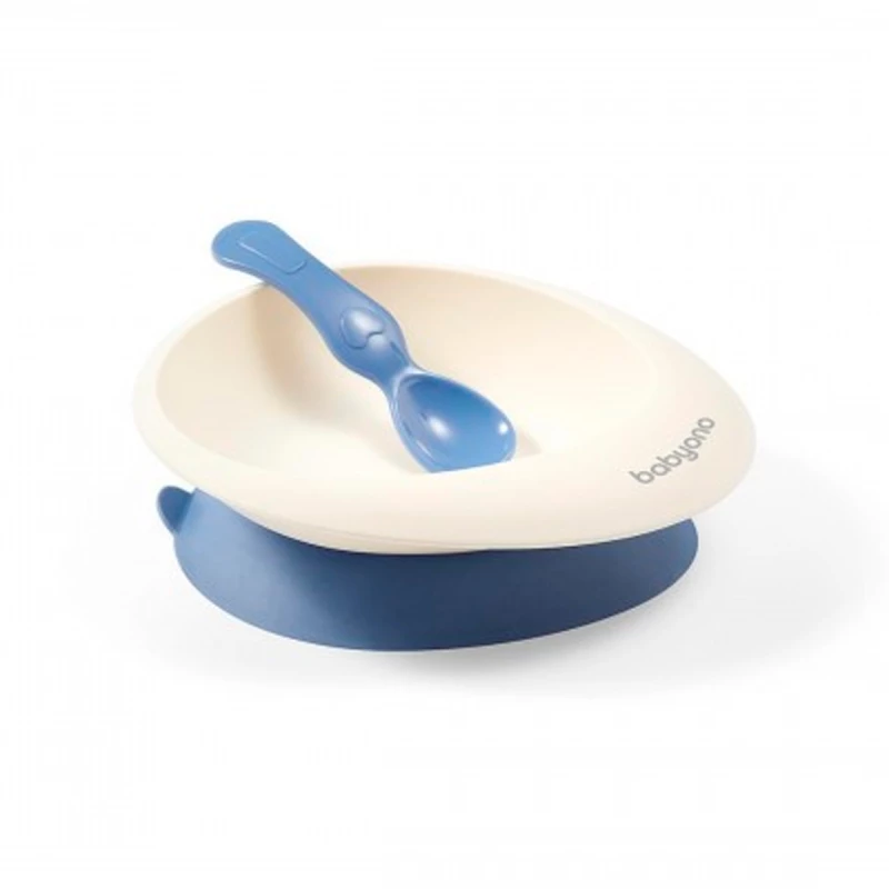 Farfurie BabyOno 1077/01 PE O VENTUZA CU LINGURA NEW