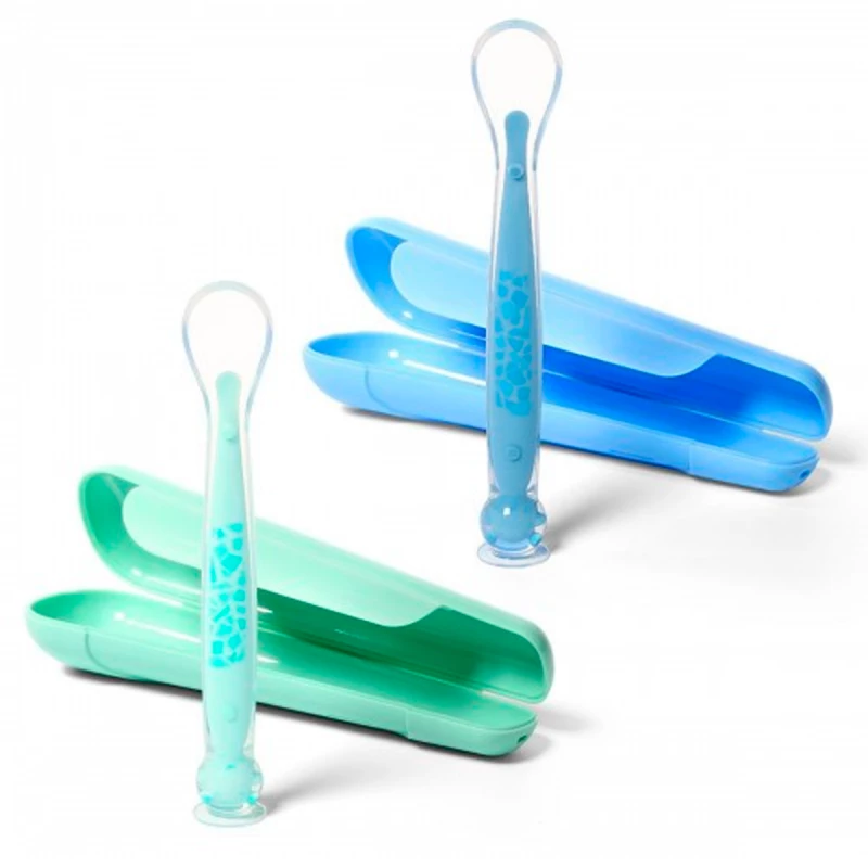 Lingura BabyOno 1462/01 ROZATOARE DIN SILICON CU VENTUZA