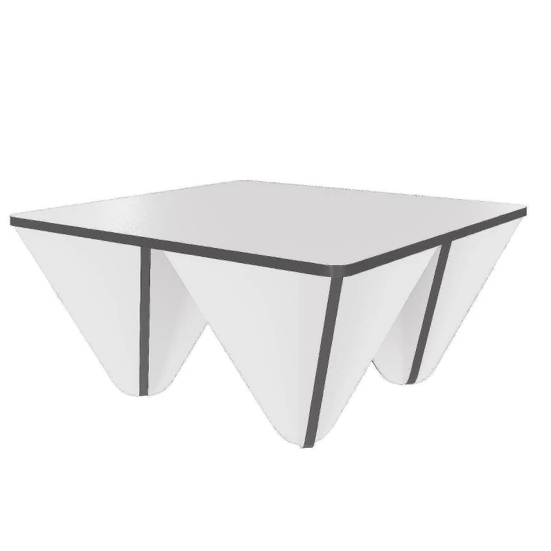 Masa cafea Showdeko DIAMOND, Alb, Antrracite