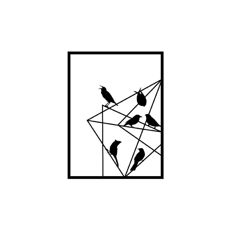 Декор Showdeko из металла №11 Птицы на проволоке