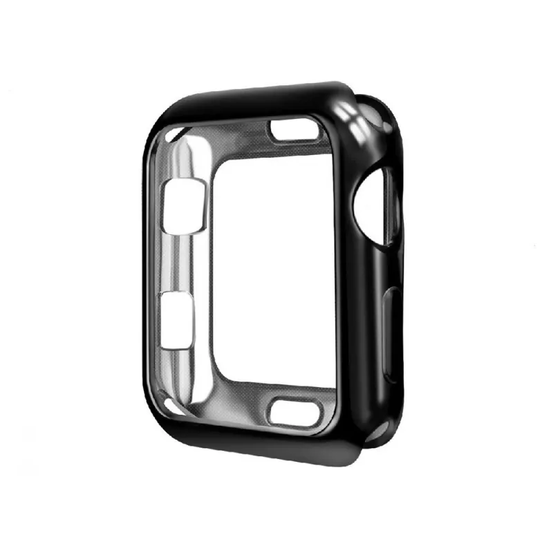 Защитный чехол для часов AccExpert Apple Watch Electroplated case TPU 42 mm Black