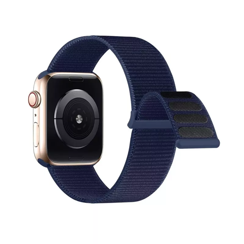 Ремешок браслет для часов AccExpert Apple Watch Nylon Loop Strap 38/40/41mm Dark Blue