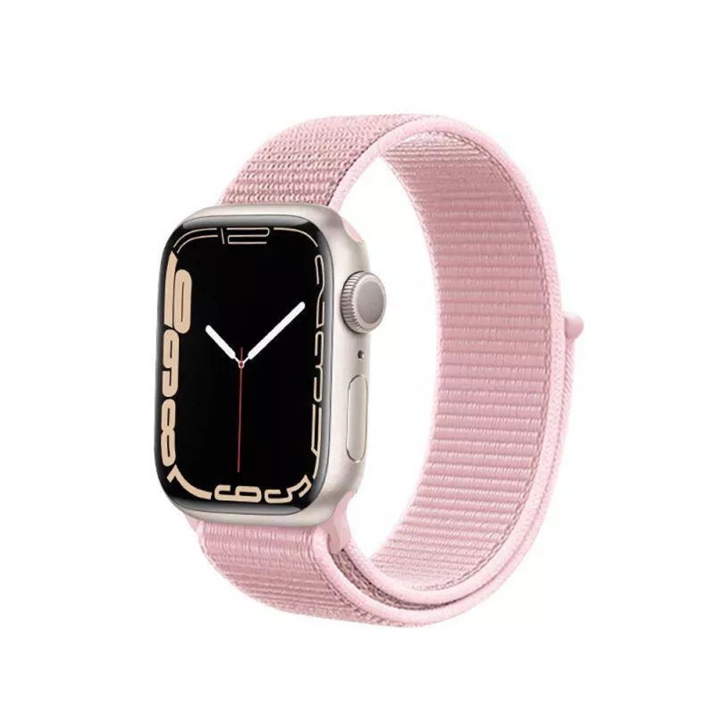 Bratara pentru ceas AccExpert APPLE WATCH NYLON LOOP STRAP 38/40/41MM PINK
