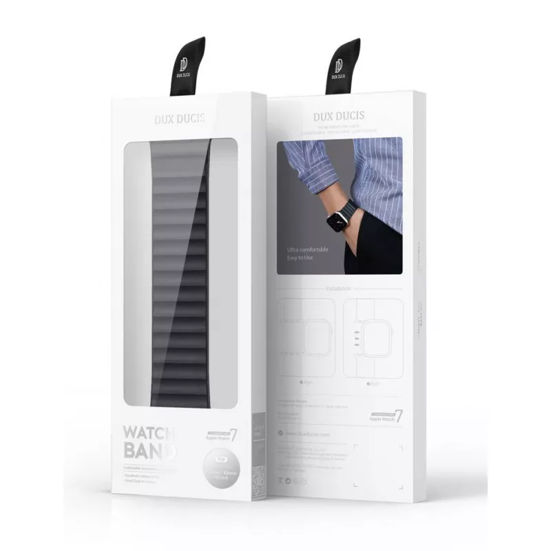 Ремешок браслет для часов DUX DUCIS Chain Version Apple Watch 38MM/40MM/41MM, Black