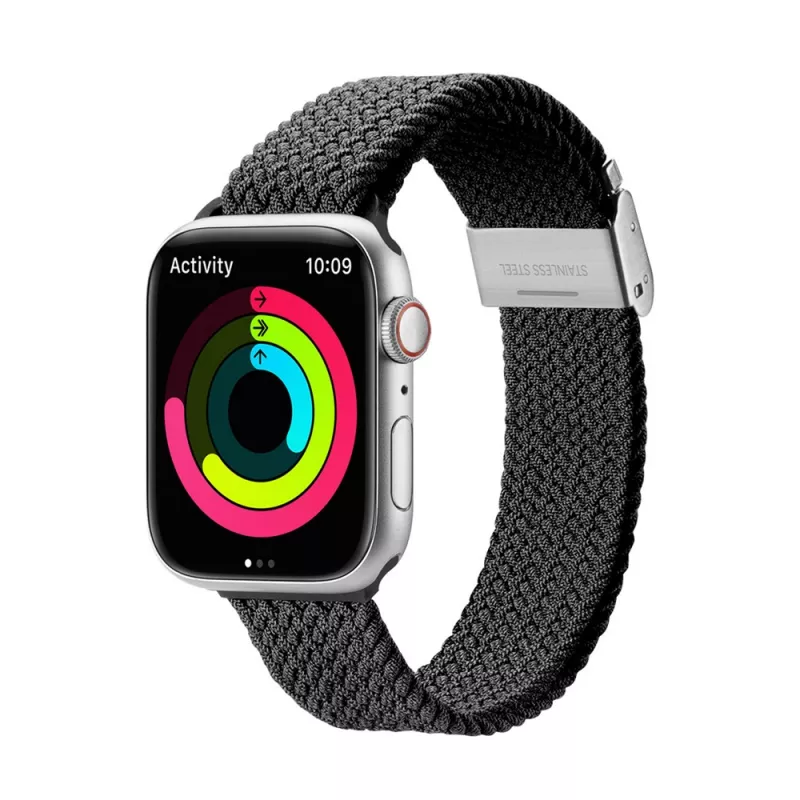 Bratara pentru ceas DUX DUCIS MIXTURE II VERSION APPLE WATCH 42MM/44MM/45MM, BLACK