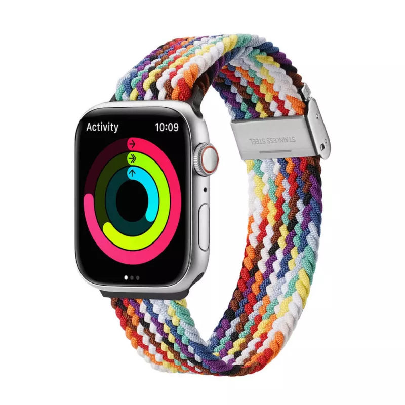 Bratara pentru ceas DUX DUCIS MIXTURE II VERSION APPLE WATCH 42MM/44MM/45MM, RAINBOW