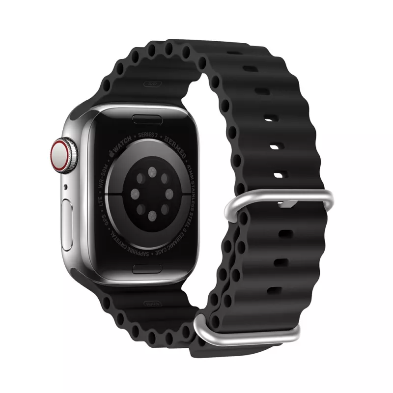Ремешок браслет для часов DUX DUCIS Ocean Wave Version Apple Watch 42MM/44MM/45MM, Black