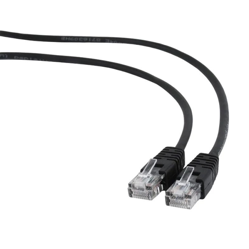 Patchcord Cablexpert 7.5M, PATCH CORD BLACK, PP12-7.5M/BK