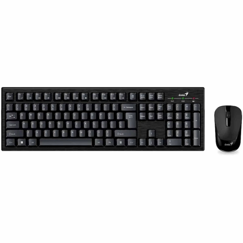 Комплект (клавиатура+мышь) GENIUS Smart KM-8101, Fn keys, Low profile keycap, 1xAA/1xAA, Black