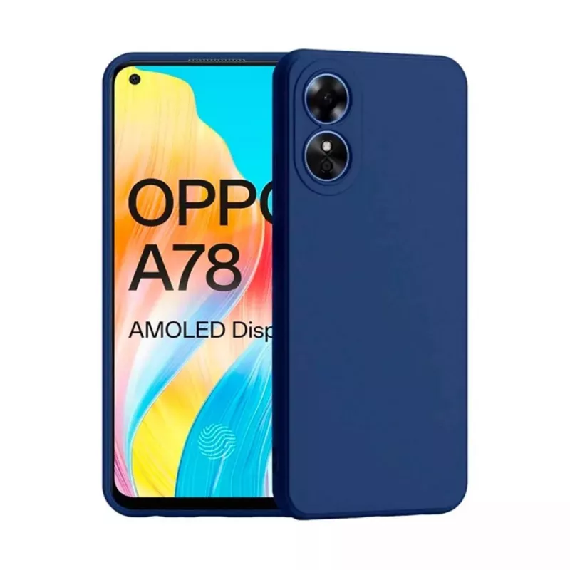 Husa HELMET LIQUID SILICONE OPPO A78 4G, BLUE