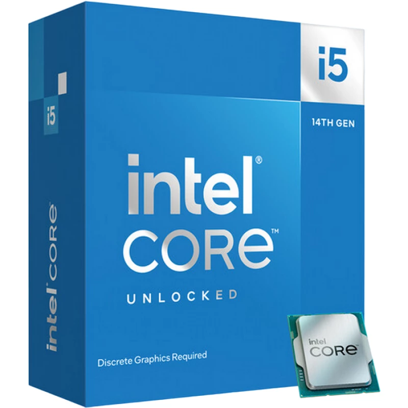 Процессор INTEL CORE I5-14600KF 2.6-5.3GHZ, (6P+8E/20T, 20MB,S1700,10nm, No Integ. Graphics, 125W) Tray
