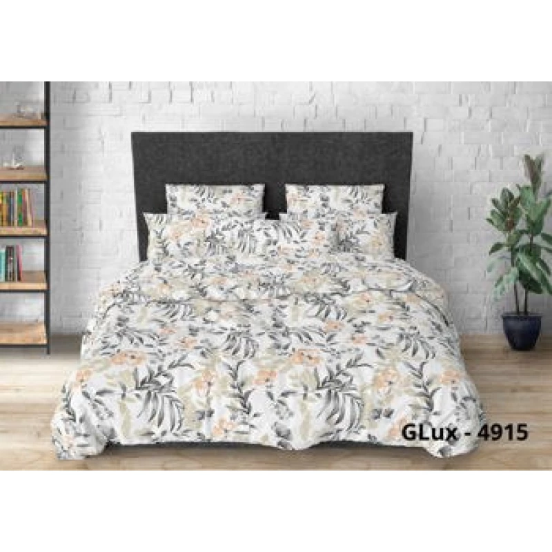 Lenjerie de pat CTEXTIL GROUP 
 SET FLORI2/DESIGN102, 2 persoane, Stambă lux, Multicolor